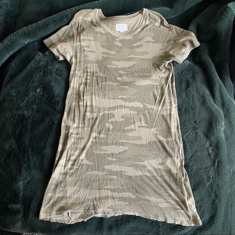 Current Elliott Camouflage T-Shirt Dress